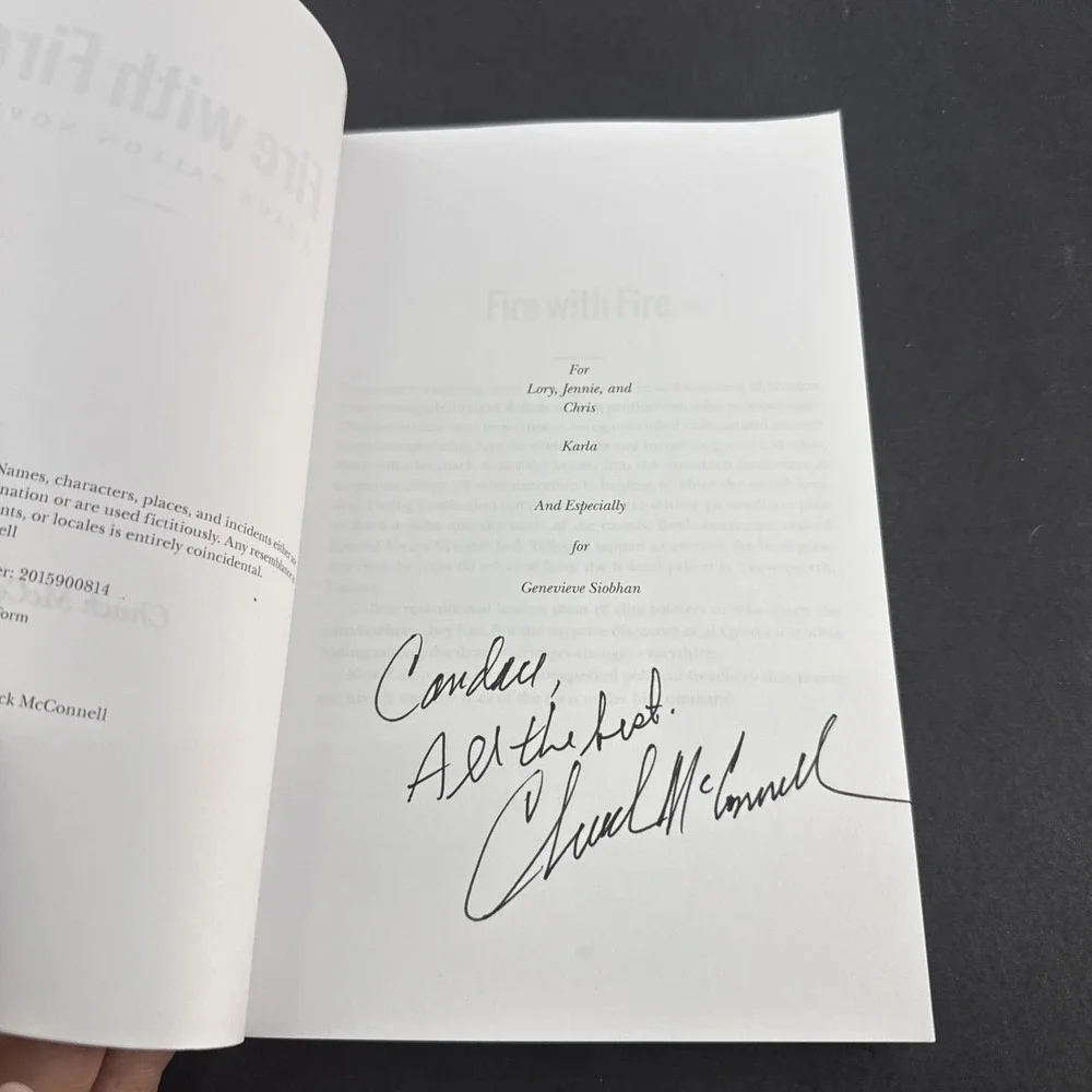 Fire with Fire: SIGNED A Jack Tallon Novel Chuck McConnell (English) Paperback